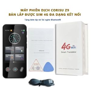 Máy phiên dịch thông minh phiên dịch 2 chiều CORISU Z9 Bản nâng cấp lắp SIM 4G (Tặng kèm tai nghe) dịch trực tiếp 142 ngôn ngữ 24 Ngôn ngữ ngoại tuyến dịch ảnh dịch ghi âm tức thời