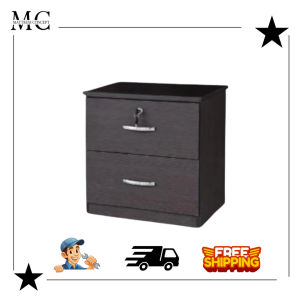 🔥【LOCAL SELLER】🔥 DELL WALNUT Bedside Table / Side Table / Drawer / Cabinet /(Free Delivery)
