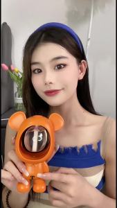 Essential Oil Diffuser Aroma Dispenser Rechargeable Smart Air Freshener For Bedroom Home Living Colorful Bear Design