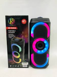 Red Diamond 4 x 2" Portable Bluetooth Speaker Mini Wireless Speaker with Mic Input & RGB LED Light (RD-4160A Series)