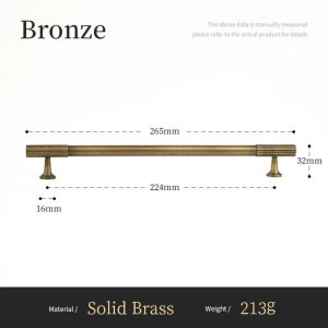 CYI47 สีบรอนซ์บรอนซ์ มือจับตู้สีบรอนซ์ ตู้เสื้อผ้าแบบดึง ของเก่าแบบโบราณ มือจับลายพิมพ์ทองเหลืองแข็ง เรโทร ที-บาร์ ดึงประตูเฟอร์นิเจอร์ อุปกรณ์สำหรับห้องครัว