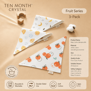【CozyCasa】 【十月结晶|TEN-M JOURNEY|OCTOBER CRYSTAL】 Baby Drool Bibs | Disposable 20PCS & Reusable 3PCS