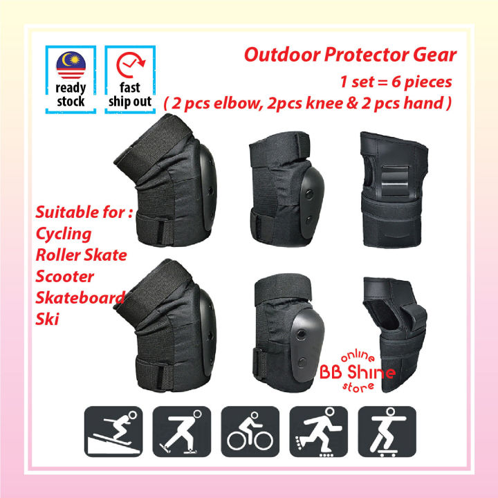 [Ready Stock] Sport Skating Cycling Scooter Protector Gear Premium ...