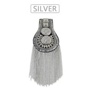 【Local Warehouse】Breastpin Tassels Shoulder Board Mark Knot Epaulet Patch Metal Patches Badges Applique Patch for Clothing Shoulder Board Punk Tassel Epaulets Shoulder Flash Brooch Shoulder Mark