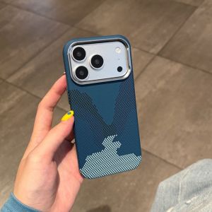 Luxury Carbon Fiber For Magsafe Phone Case For iPhone 17 Air 16 15 14 13 12 Pro Max Magnetic Kevlar PC Metal Frame Bumper Cover