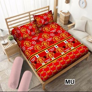 PROMO TERMURAH SPREI  BOLA NO 1 UKURAN  180X200 160X200 120X200 .SEPREI KARAKTER 3D SEPREI CANTIK 3D SEPREI MURAH 3D SEPREI MOTIF BOLA BARCELONA MANCHESTER CHELSEA REALMADRID BAHAN CATOON DISPERSE BUKAN SPREI MERK BONITA /SPREI LADYROSE