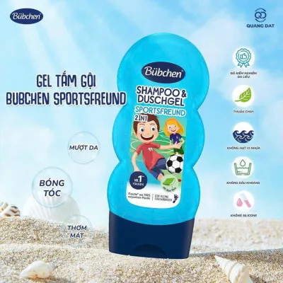 Sữa Tắm Dầu Gội 2in1 Bubchen Đức - Hương Thơm Tự Nhiên Không Cay Mắt
