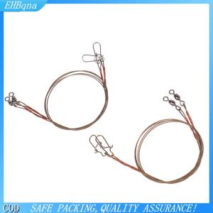[COD] 2Pcs set Steel Wire Titanium Wire Anti-Biting Line With Pin Fishing Front Wire