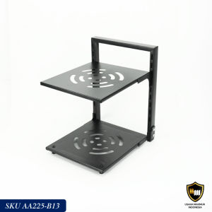 Rak Mount Panci Dapur Sususn Rak Panci Bawah Wastafel Stainless Steel Side Dish Rack Pan Wall Mount