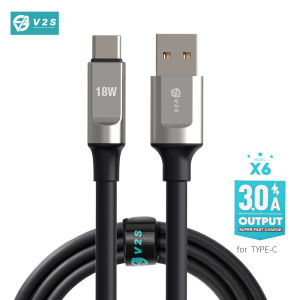 V2S X6 3.0A Fast Charing Data Cable Rounded Strong Cable Wire for Micro/Type-c & iPh