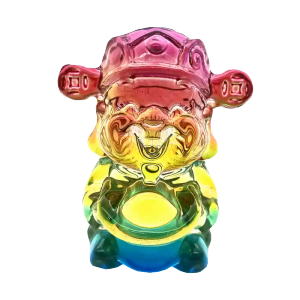 Patung Dewa Rejeki Bahan Kristal Buatan Patung Dewa Chaisen Crystal God Of Wealth Pajangan Dashboard Mobil Rejeki Dekorasi Rumah Kantor