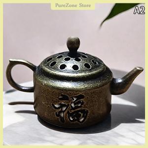 [PureZone] Dragon Phoenix Pocket Hollow Out Incense Stick Brass Incense Holder Utensils Incense Lotus Incense Censer