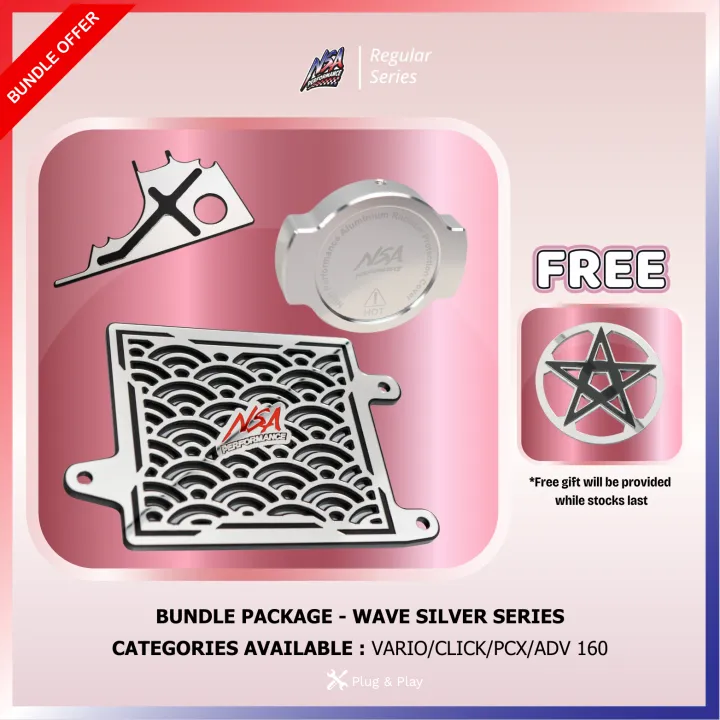 NSA%203IN1%20BUNDLE%20FULL%20COVER%20WAVE%20SILVER%20%7CRADIATOR/NECK%20COVER%20+%20CNC%20RADIATOR%20CAP%20%7C%20VARIO/CLICK/PCX/ADV/NMAX/AEROX%20-%20Image%203