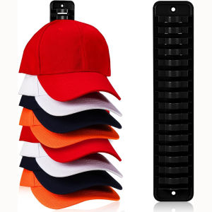 Hat Organizer for Baseball Caps  2 Pack Hat Rack for Wall with Strong Adhesive Hold up to 20 Hats for DoorBedroomCloset