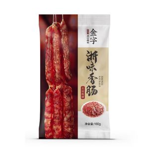 金字腊肠自制浙味特产 Sausage Homemade Sausage Sausage Whole Meat Sausage Air-dried Sausage Chinese 160g 腊肠休闲食品Pretzels Savoury Snacks
