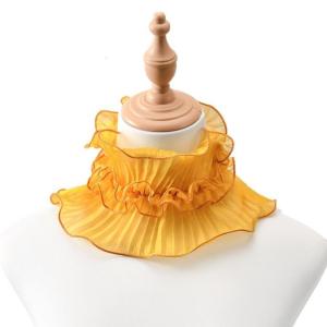 Phong cách của phụ nữ đa chức năng Polyester khăn quàng cổ Xuân Hè Thiết kế cổ áo ren hoa với xù viền giọng