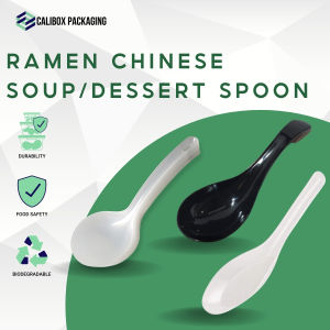 Trendbox Disposable Plastic Chinese Soup Spoon Ramen Spoon