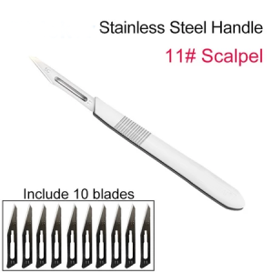 KUAIQU 11 23 Itakda Ang Scalpel Carbon Steel Blades Surgical Knife Carving Sculpting Handle Multi-Function