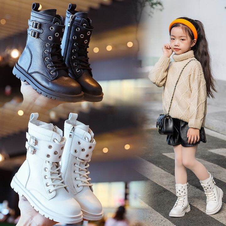 Girls Boots Kids Shoes Autumn Winter Children Leather Martin Boots Kids Shoes for Girl Baby Boys Long Snow Boots Ankle Boots Lazada PH