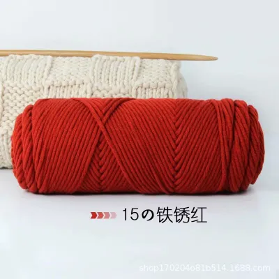 ไหมพรม 8 ply 100g คอตตอนนม milk cotton yarn ไหมพรมเส้นใหญ่หนานุ่ม