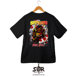 SMR APPAREL - Kaos Oversize Samurai Cotton Combed 24s baju Pria & Wanita