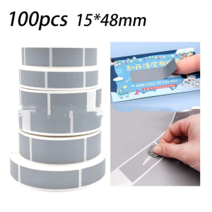 1000Pcs Silver self-Adhesive Scratch Off Label Scratch Cards Games Cards Tickets 0.23x0.86inch