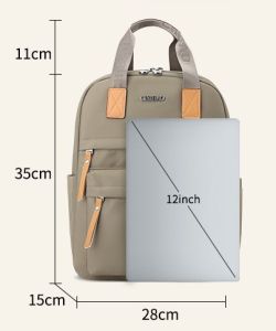 Tas Wanita Backpack Tas Ransel Nilon Baru Tas Sekolah Siswa Tekstur Sederhana Perjalanan Santai Ringan Kapasitas Besar