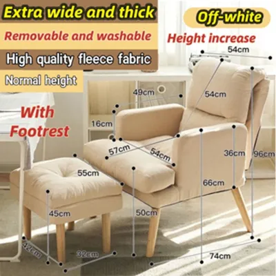 【SG Ready Stock】lazy sofa bed adjustable armchair single small bedroom Foldable lounge relax chair recliner chair for elderly sofa single lazy sofa seater armchair for living room Lazy Sofa Chair Foldable 懒人椅 懒人沙发