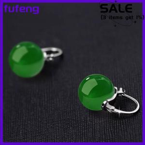 fufeng Ancient Style Bead Earrings Gentle Fashion Temperament Ear Buckle For Women Girls Retro Earrings Jewelry Accessories Gifts