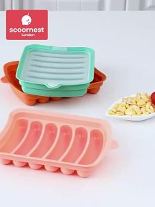 The shop of Wawa Wa Silicone Sausage Baby Food Steamed Cake Steamer Tool Child Cooking Utensils Steamable Kitchen Baking Mold for Infants