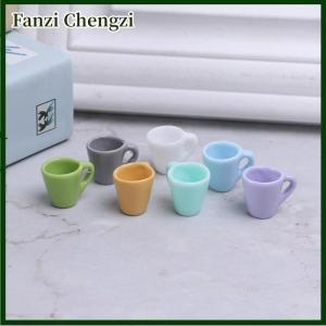 Fanzi 10pc 1:12 Dollhouse Miniature Mug Water Cup Model Kitchen Accessories Toys