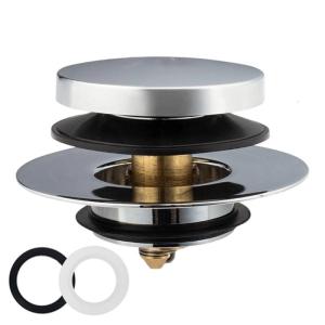 Bathtubs Bounce Cores Upgraded Tip Toe Tub Stoppers Universal Popups Drain Plug for Quiet Relaxing Bath Experience