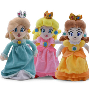 26CM Super Bros Lovely Pink Princess Peach Daisy Rosalina Plush Toys Cartoon Anime Film Dolls Action Figure Soft Plush Doll Toy Model Kids Gifts