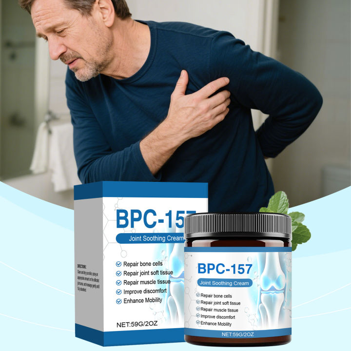 bpc 157 joint healing cream BPC-157 Soothing Cream, Gentle Nourishing Massage Joint Care Cream, Natural Ingredients Joint Cream, Professional Effectively Improve Joint Discomfort, Improve Discomfort, Enhance Mobility How to Reconstitute 5mg Sale Size:10g - $252.07