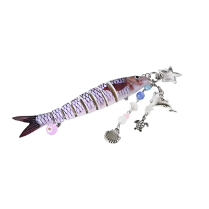 Colorful Fish Pendant Multifuntional Fashionable Keychain Accessory Bag Ornament Suitable for Dresses and Tees