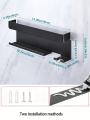 Suitable for Dyson Airwrap Wall-Mounted Shelf Dryer and Hair Curler Holder Storage Rack Hair Care Tool Organizer Stand Bracket. 