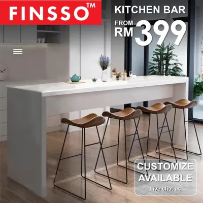 FINSSO Bar Table Stool / 120cm x 40cm HAVOC Bar Table / Bar Table / Console Table / Kitchen Island / Dining Table / Meja Makan/ 吧台/ Bar Stool