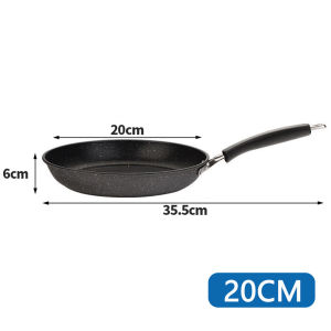 Nipiin Medical Stone Non-stick Frying Pan With Handle Steak Fried Less Oil Stir-fry Wok Kawali 20/22CM