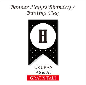 COD - Banner Ulang tahun AESTHETIC 1Set / BuntingFlag Karakter / BuntingFlag Happy Birthday Aesthetic
