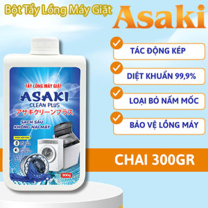 Bột Chuyên Tẩy Vệ Sinh Lồng Máy Giặt ASAKI Chính Hãng 300g Tẩy Các Vết Bẩn Tích Tụ Nấm Mốc Tẩy Mốc Gioăng Cao Su