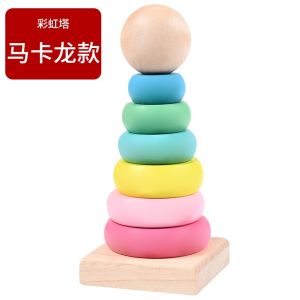 Mumystation Mainan Donat Susun / Donat Susun Kayu / Mainan Edukasi Susun/ Mainan Kayu Susun / Mainan Kayu Donat/Mainan Tower Menara