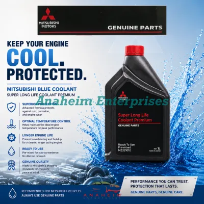 Genuine Mitsubishi Radiator Coolant 1L (BLUE) – Engine Coolant for Montero Strada Mirage Xpander L300 Adventure Triton