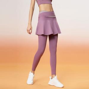 WiZi Legging Celana Rok Olahraga Wanita Skirt High Waist Sport Yoga Dwi Lapisan 2 in 1 (HK33)