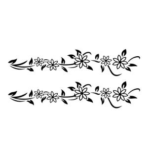 Fade Proof Butterfly Floral Stickers Easy Application No Car Body Decor