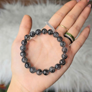 Vòng Thạch Anh Tóc Đen 10li cho mệnh Thuỷ và Mộc - Phong Thuỷ TUDO