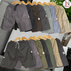 Quần Short Nam. Lững Nam Kaki Túi Hộp Lưng Thun Co Giãn From Rộng Thoải Mái Có Túi Khóa Kéo .Chất Mền Mại Mịn màng - Tannguyen shop