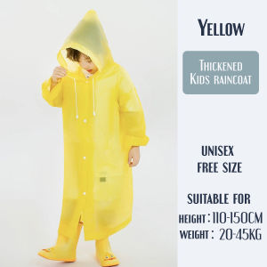 [SG STOCK] Thickened EVA Raincoat for Men Women Kids Adult Reusable Rain Coat Outdoor Free Size