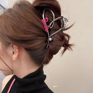 Hair Claw Clips,Valentines Day Heart Hair Clips Large Heart Hair Claw Clips Hair Styling Accessories French Hair Barrette Non-Slips Hairpin Hair Accessories for Women Girls Thick Thin Hair Silver Alloy Metal Hair Grabs Shark Hairpins