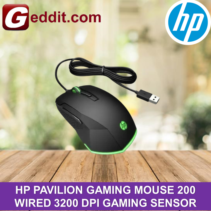 HP PAVILION GAMING MOUSE 200 WIRED 3200 DPI GAMING SENSOR (5JS07AA