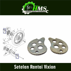 Setelan Rantai Vixion (Harga Per Set Isi 2) - Stelan Rante Anting Anting Chain Adjuster Arm Arem